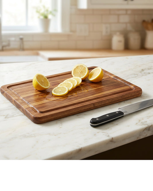 Trato Acacia Cutting Board Juice Groove 15 x 10 in