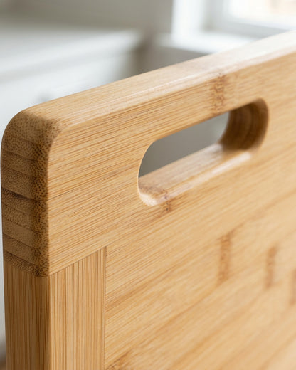 Trato Bamboo Cutting Board Handle Slot 13 x 9 in